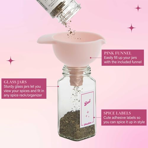 Glass Spice Jar Storage Set (Standard)