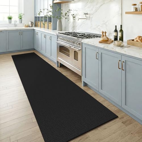 Black Runners for Hallway 2.5'x8' (Black/Dark Grey / 2'8" x 8' (Runner))