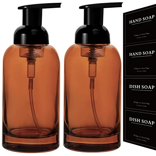 2 Pack Foaming Soap Dispenser (Amber)