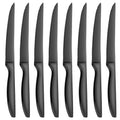 Serrated Steak Knives Set of 8 (Only Knives / Black for 8)