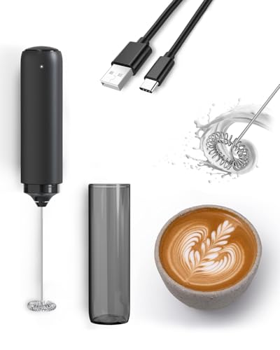 Rechargeable Milk Frother USB (black-3)