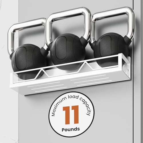 16.9 Inch Wide Large Capacity Magnetic Spice Rack for Refrigerator (4 Pack - Wide / White)