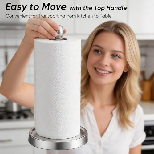 Paper Towel Holder Countertop (Silver)