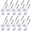 30 Pcs Kitchen Scrub Dish Brush Bulk (Gray and White)