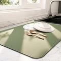 Dish Drying Mat for Kitchen Counter (Green / 18" x 24")