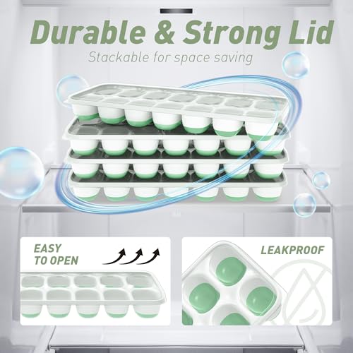 4 Pack Ice Cube Tray (Mint 4 Pack / Ice Cube Tray 4 Pack)