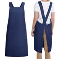 Japanese Apron with Pockets (Navy Blue)