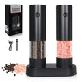 Electric Salt & Pepper Grinder Set of 2 (Black Set)