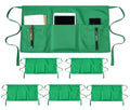 Pack of 6 Server Waist Aprons (Green X 6)
