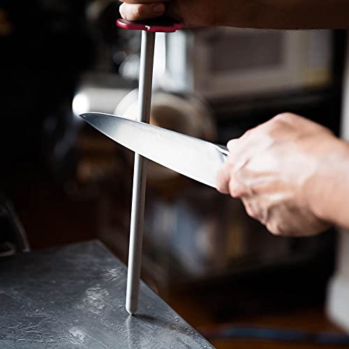 12 Inch Knife Sharpening Rod (Red / 12 inch)