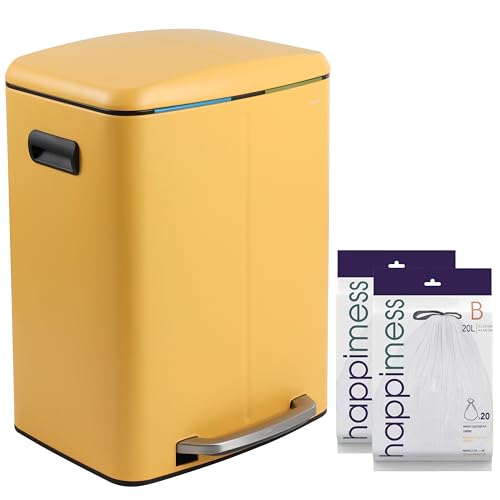 Marco 10.6 Gal Double Bucket Step Trash Can (Daffodil Yellow)