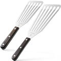 2 Pcs Fish Spatula Stainless Steel (Silver)