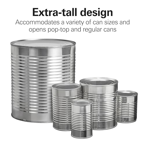 Smooth Touch Electric Can Opener With Easy Push Down Lever (Stainless Steel Kitchen Scissors)