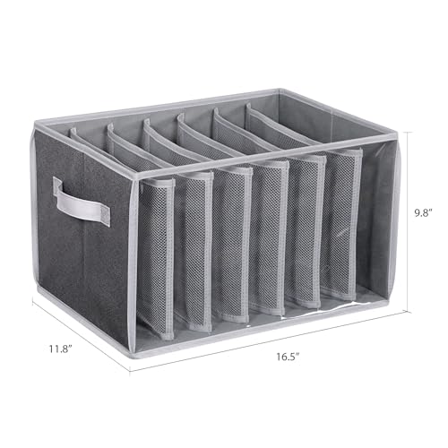 Pant Organizer for Closet Jeans Storage Organizer for Closet (Black Pattern)