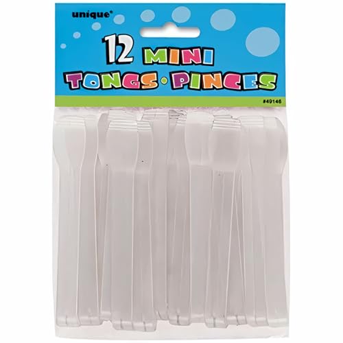 Mini Clear Plastic Tongs (Standard)