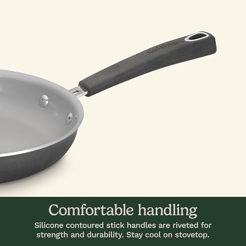 11 Piece Nonstick Cookware Set (Black w/Grey Interior / Cookware Set)