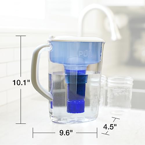 Plus 7 Cup Water Filter Pitcher with 1 Genuine PUR Filter (white)