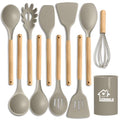 Silicone Cooking Utensil Set (Khaki)