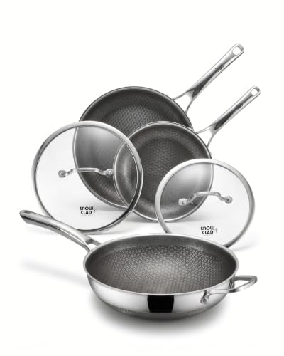 3 Piece Hybrid Stainless Steel Cookware Set