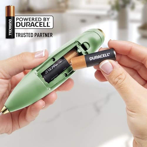 Powerful Milk Frother Wand With Duracell Batteries (Enchanted Forest / Z1 Motor + Batteries)