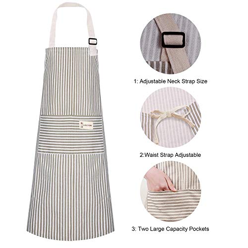Apron with 2 Pockets (Blue/Green)