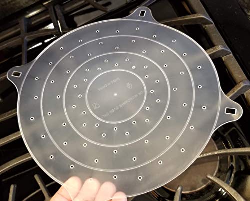 10" Round Vented Microwave Splatter Guard Food Bowl Cover (1-pack)