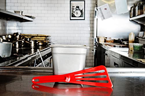 Bourgeat Exoglass® High Temperature Pelton Spatula (Red)