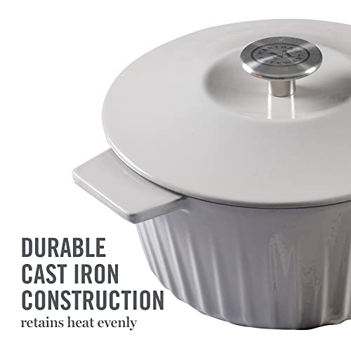 Eastholm 5 QT Enameled Cast Iron Dutch Oven (Grey (5qt Dutch))