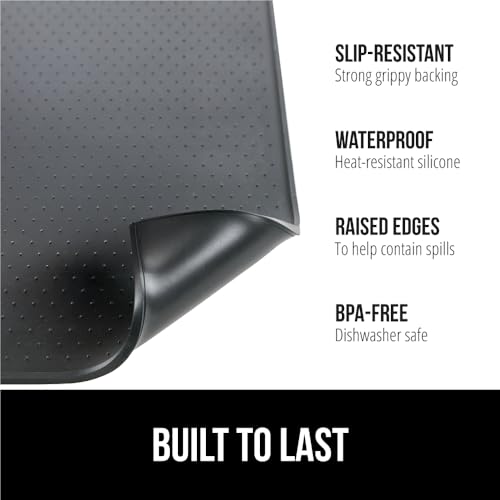 Silicone Coffee Mat (Black / 18" X 28")