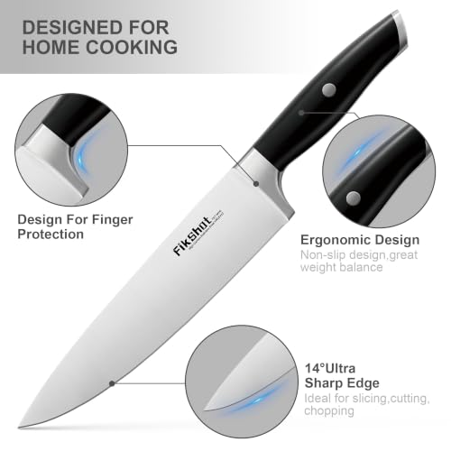 Knife Set German Stainless Steel (Black)