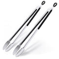 Grill Tongs 17 Inch Extra Long Stainless Steel BBQ Tongs (17", 2PCS)
