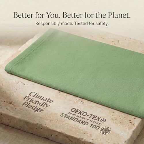 Kitchen Towels Cotton Dish Towels 20”x30” (20" x 30" (Set of 6) / 129 Green)