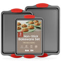 BAKKEN Kitchen Baking Pan Set (Blue Marble / 3 Piece Set)