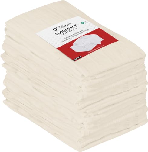 Natural Flour Sack Towels [12 Pack (Natural / 12 Pack)