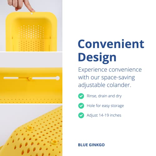 Over Sink Colander (1 Pack / Yellow)