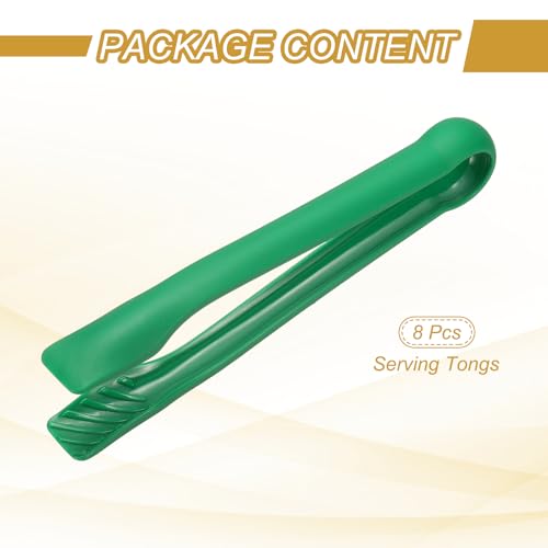 8 Pcs Toaster Tongs (10 Inch / Green)