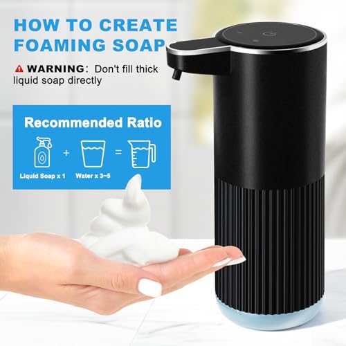 Automatic Foaming Soap Dispenser (Black / Foaming-2 Pack)
