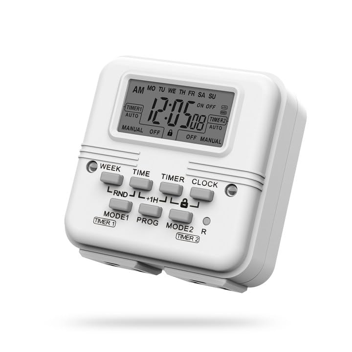 Indoor Digital Light Timer (Dual Independent, 1-Pack)
