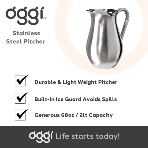 Stainless Steel Pitcher (60 Ounces / Stainless Steel)
