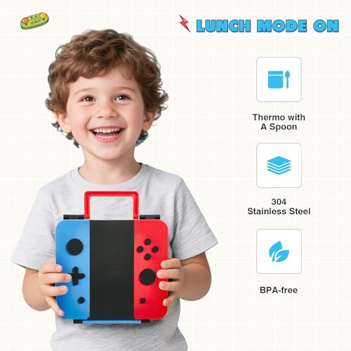 Game Bento Box for Kids (Blue-Red)