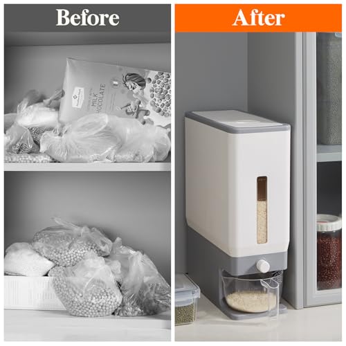 Rice Container 29 Lbs (Light Grey)