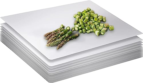 15 Count Premium Quality Disposable Cutting Boards ~10 Inch X 13.5 Inch Disposable Sheets For Kitchen And Commercial Use ~ Patent Pending ~ Recyclable Disposable Cutting Board Sheets (White / Medium 15 Count)