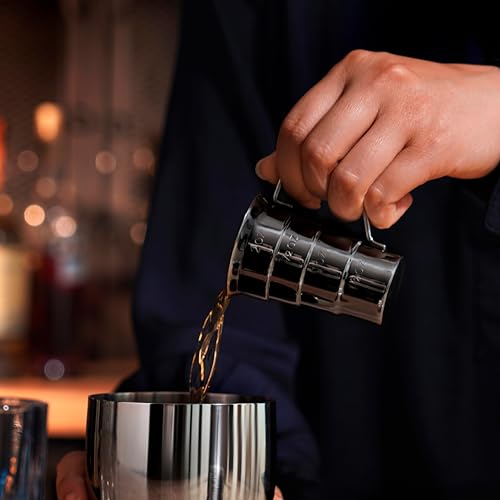 Gunmetal Stepped Jigger With Handle (Gunmetal Black)