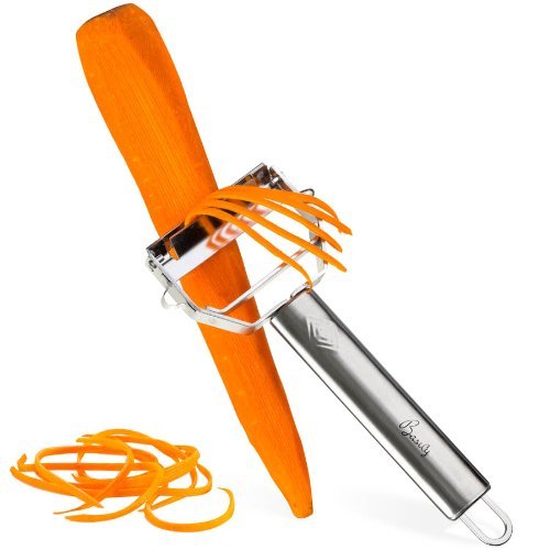 Premium Julienne and Serrated Stainless Steel Peeler