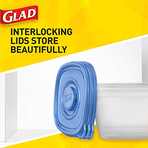 GladWare To Go Snack Food Storage Containers with Lids (Rectangle / 4 Count (Pack of 1))
