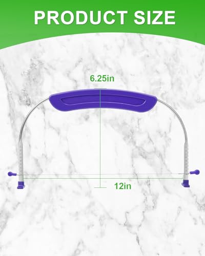 1PACK Purple Cake Cutter Slicer Leveler with 2 Extra Wires (Purple 1-Wire & 2-Wire)