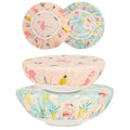 2Pcs 10inch Reusable Beeswax Elastic Bowl Covers for Bread Proofing (flamingos)