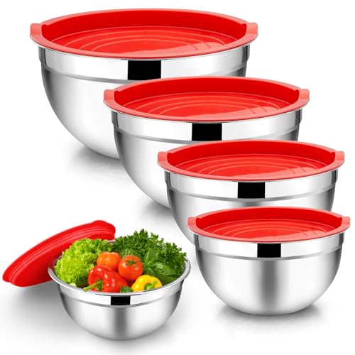 Mixing Bowls Set of 5 (Red)