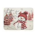 Winter Red Snowman Microfiber Dish Drying Mat 18"x24" Large (24" x 18")