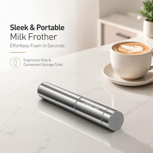 Milk Frother Handheld (Silver)